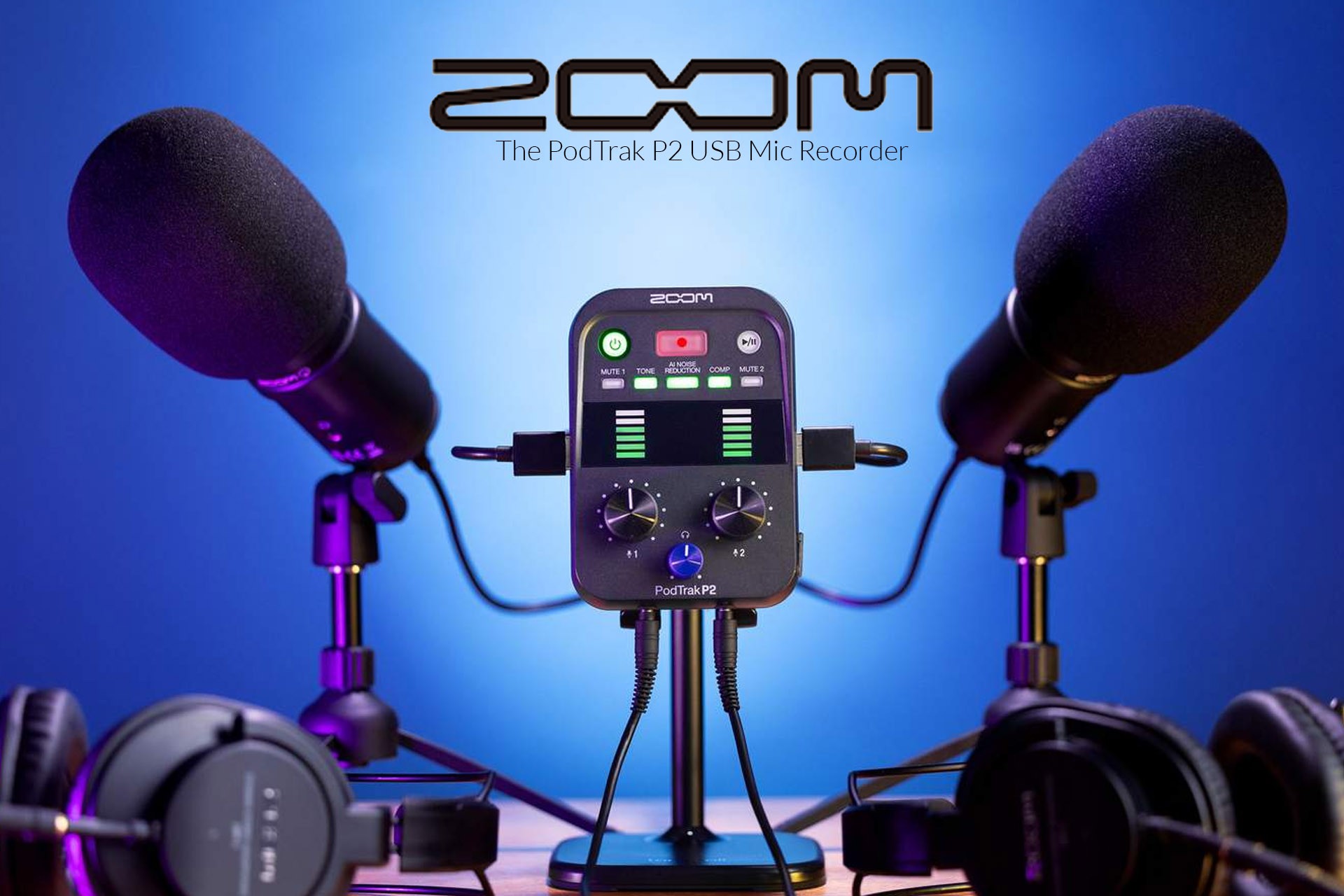 Zoom PodTrak P2 – Nowy Recorder do Podcastingu