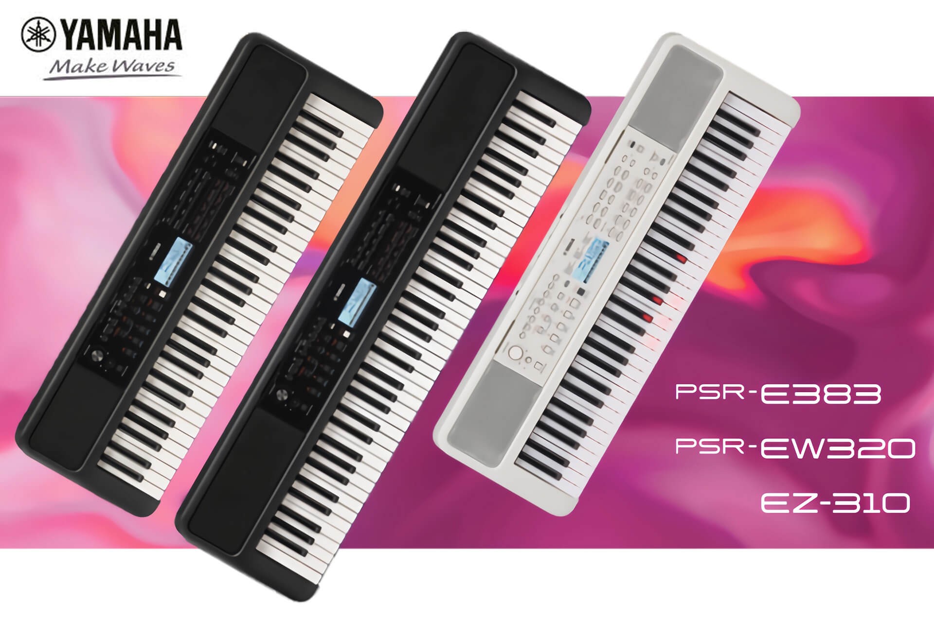 Premiera: 3 nowe modele keyboardów Yamaha PSR-E383, PSR-EW320 i EZ-310
