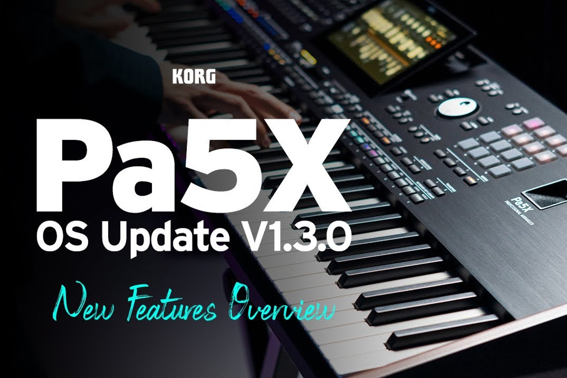 Nowa aktualizacja systemu do instrumentów Korg PA5X - Wersja 1.3.0