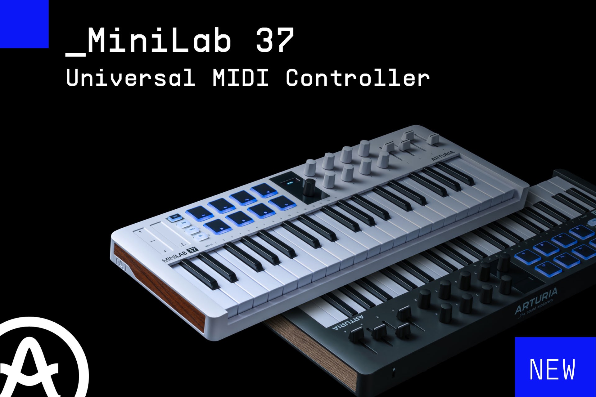 Arturia MiniLab 37 – kompaktowy kontroler MIDI z 37 klawiszami dla producentów